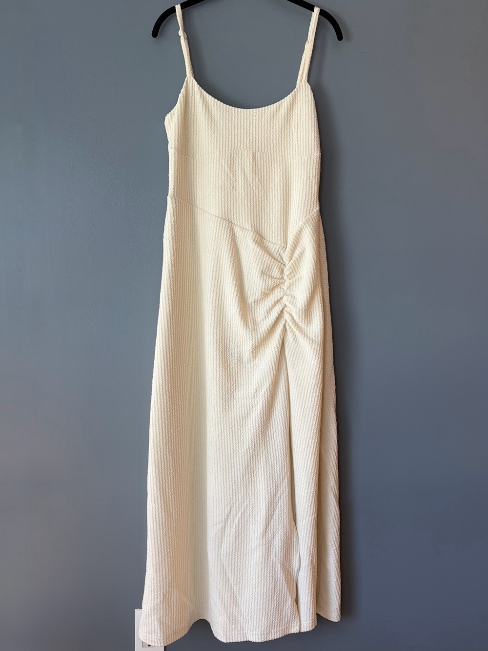 NWOT Sabo Skirt Ivory Ribbed Knit Maxi Dress